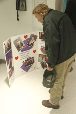 Gene Gavin perusing the DO40 Posters